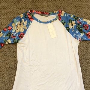 3/4 length baseball top
